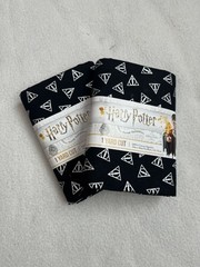 Harry Potter branded cotton fabric, quilters fabric, silver and black