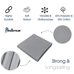 Silver Poly Cotton Twill Fabric – 60″ Wide – Sold by the Yard & Bolt