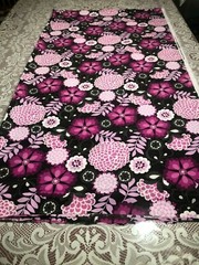 3.1yd(113″)/59″W Jo-Ann Fabrics new silky woven synthetic in bold purple/pinks