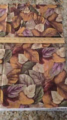 Hoffman International Pheasant Hill Repeating Leaves Fabric Fall Color 3 Yd