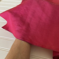 SILK Red-Pink , FABRIC 10 Yards x 21 Inches Wide or 360 Inches x 21 Wide
