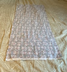 Cotton Fabric Multicolor Heart Print on Black 17”x42” Quilting Sewing
