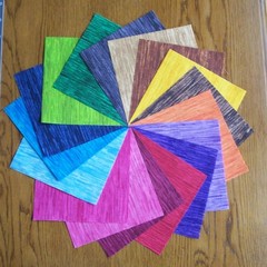 68 Color Wave Blender Fabric 5″ Quilt Squares Bundle 100% Cotton Charm pack