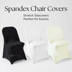 Spandex Chair Covers Event Folding Chair Slipcovers Stretch Fit Durable