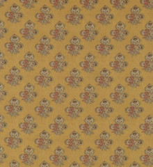 GP & J BAKER CURTAIN FABRIC DESIGN Poppy Paisley 3 METRES OCHRE LINEN BLEND