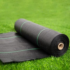 17in Woven Weed Barrier Fabric, 1.4ft x 50ft – Durable Garden Protection