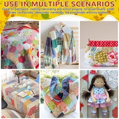 70 Pcs 10″x10″ Cotton Fabric Squares Assorted Floral Printed Quilting Patchwork