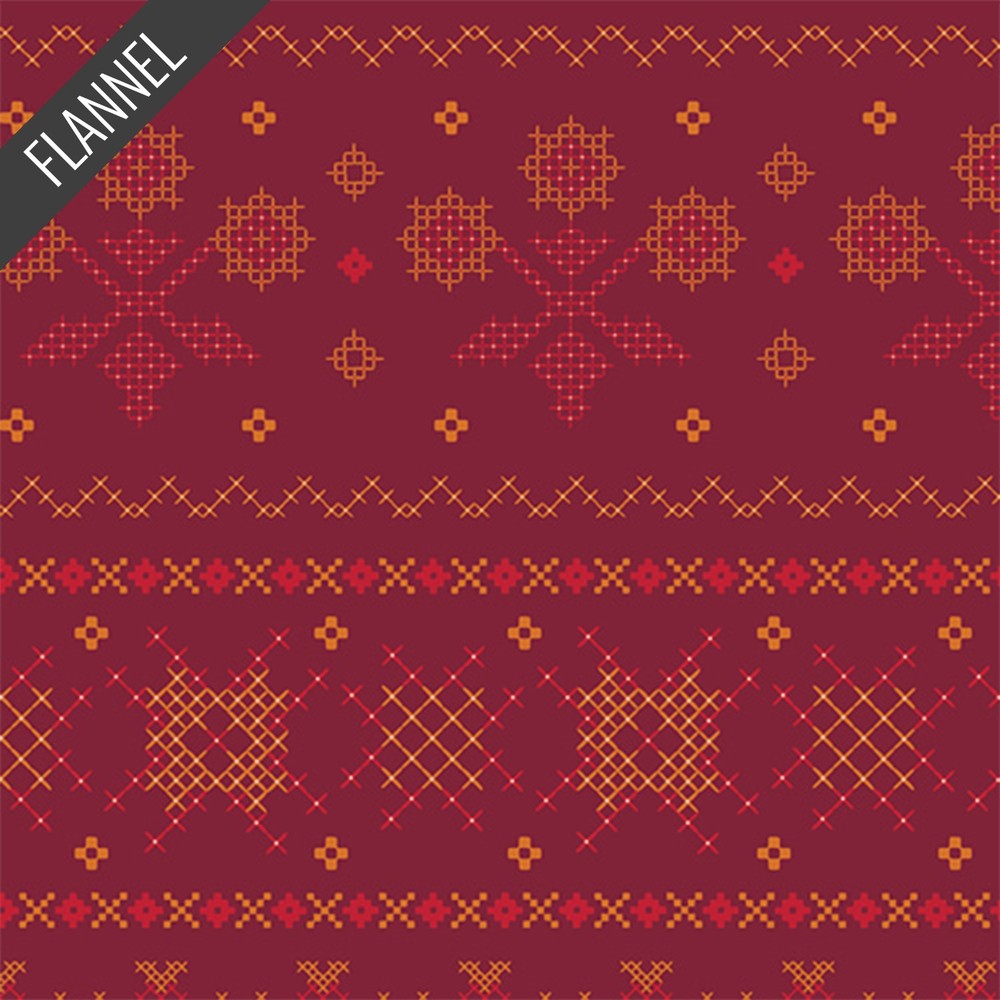 Evenweave Flannel in Ruby | Art Gallery Flannel | Art Gallery