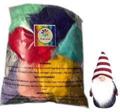 Bianna Creations 1lb Mixed Random Colors Craft Faux Fur Scrap Bag Remnant Pieces