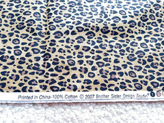 26″ + Cotton Print Quilting Fabric Brother Sister Design Cheetah Animal Print