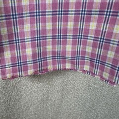 Pink Plaid Fabric 2.1 Yards x 44” Wide Cotton Blend Sewing Quilting Material