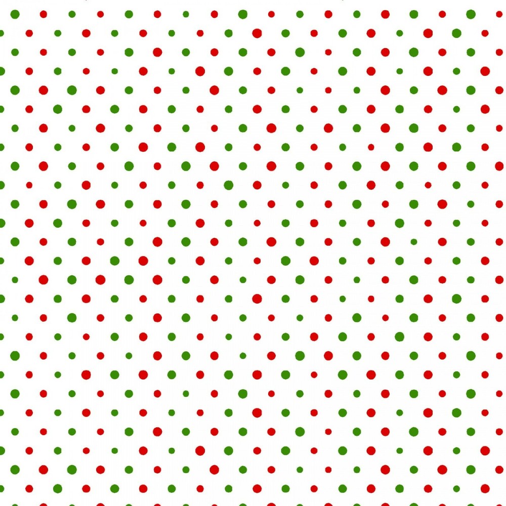 All the Trimmings Vintage Christmas Multi Dots fabric Maywood Studio~By the yard