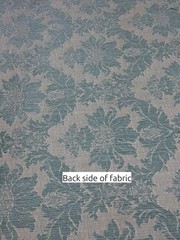 Sage Green Floral Damask Jacquard Upholstery Fabric – 52″ x 42″