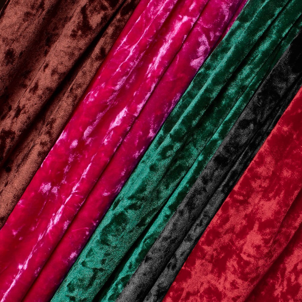 Stretch Crushed Velvet 62″ Fabric By The Yard