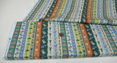 Michael Miller quilt-craft fabric ALLIGATOR STRIPE 4 2/3 yds (dcx-12556) Bolt!