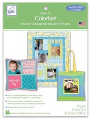 June Tailor Colorfast Fabric Sheets 10-Pack White Each,