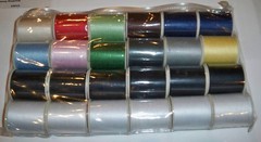 24 Assorted Spools of Thread Full Size 200 Yards 24 count, Various/Assorted