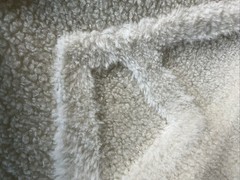 4 Pack 17” X 19” Upholstery Sample Cream Faux Furs