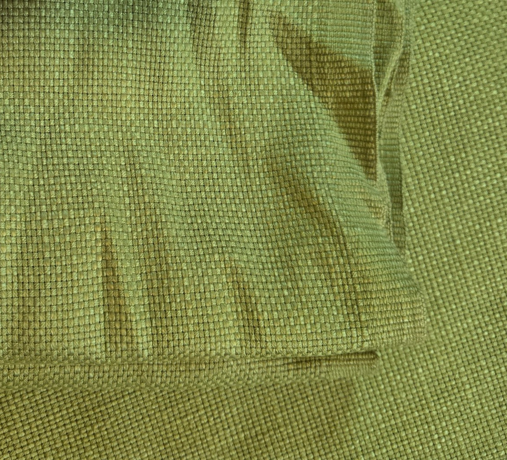 HEAVY LINEN COTTON FABRIC SOFA CHAIR UPHOLSTERY 60″ x 12 yards Bright Green