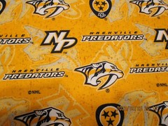 NASHVILLE PREDATORS NHL 100% COTTON 1 YARD PIECE BRAND NEW SPORT DESIGN