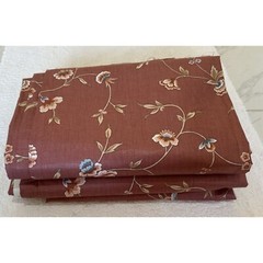 Waverly Div. of Schumacher Screen Print Vat Dye Fabric New 2 large pieces Mauve