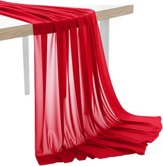 ® Pack of 10 Yard Chiffon Fabric, 44 Inch Wide Lightweight Sheer Fabric for Sewi
