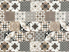 Fabrics by the meter and tablecloths | Tile motifs | Made in Italy | 100% Cotton