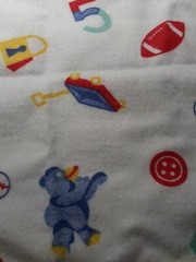 Cotton Flannel Sewing Fabric Juvenile Outdoor Sports Crafting Material 20″ x 44″