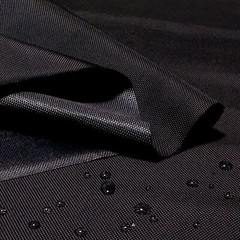 RARE HEAVY 3360D BALLISTIC NYLON WATERPROOF OUTDOOR MARINE FABRIC BLACK BY METER