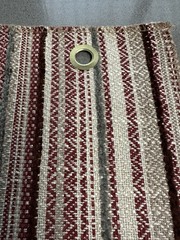 Lot 2 Designer Upholstery Fabric Swatches 17×17 Dining Samples Grommet Top