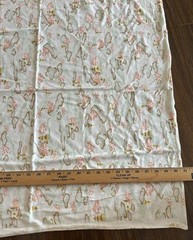 Japan 1960s Cotton Knit Fabric Double Thickness Reversible 30×30″ EXCELLENT