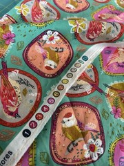Hobby Lobby Green Bird Fabric Cameo Quilt Cotton 1 Y x 44″ F69