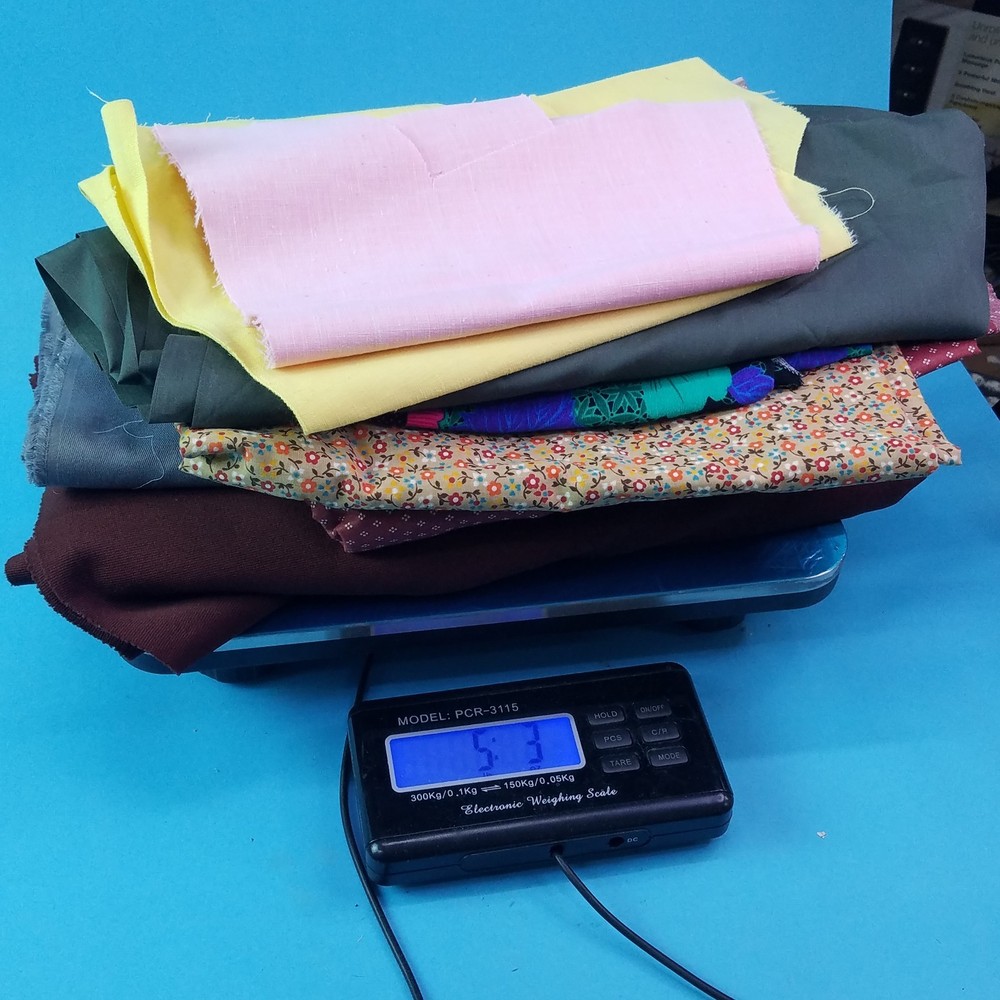 Fabric Remnant Lot Repro TRUE Vintage Scrap Grab Bag All Types Quilt Craft 5 Lb