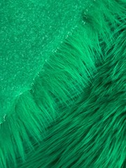 Eden EMERALD GREEN Shaggy Long Pile Soft Faux Fur Fabric by the Yard