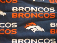 DENVER BRONCOS NFL COTTON FABRIC 1/4 YARD X 57″ for Mask + FREE SHIP New