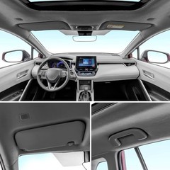Auto Headliner Fabric 120“ L × 60” W Ultra-Fine Velvet with 120″L×60″W Gray