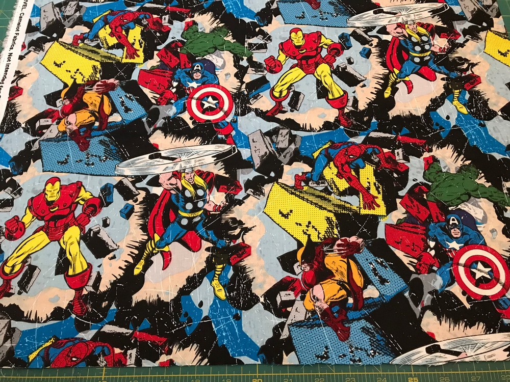 Marvel Comics 100% cotton fabric sold by the yard #284