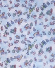1/2 yd Paintbrush Studio The Good Life 120 14491 Beer Cans REDNECK cotton FABRIC