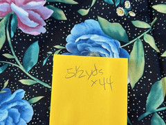 BLOOMSBURY SQUARE COTTON FABRIC 5 1/2 YARDS