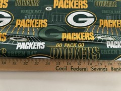 Green Bay Packers Cotton Fabric 1 Yard, Plus 30 Inches