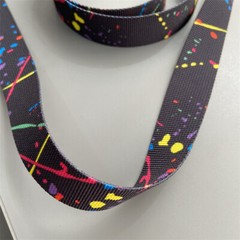 1 Meter 2.5cm Width Splash Camouflage Webbing Non-elastic Edging Strap DIY Parts