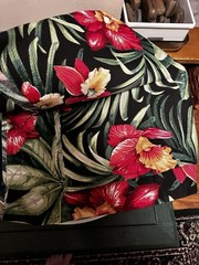 Berkshire Outdoor Turcotte Onyx Tropical Floral Fabric 102 X 56 Over 2 Yd