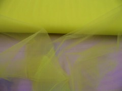 Nylon Tulle Sheer Fabric Yellow 54 inch wide DD311