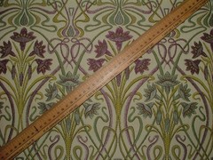Art Nouveau Jacquard Fabric 1.9 Metres Tiffany Mulberry Curtain Upholstery