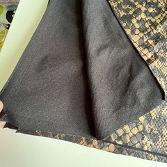 Snake Print Knit Fabric Reptile Animal Print 1 3/4 Yards Apparel Stretch