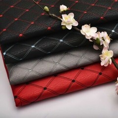 Faux Leather Fabric Quilted Foam Car/Furniture/Upholstery DIY By the Meter