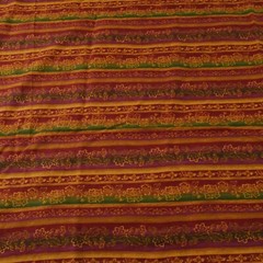 50″ x 44 Judy Martin Quilting Treasures Stripe Fabric Floral Traditional Elegant
