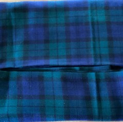 Black Watch Scottish Tartan Heavy Weight Fabric, 2 1/4 Yards X 55” Wide Vintage