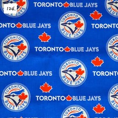 Sports Cotton Fabric by the ½ yard- Baseball Teams