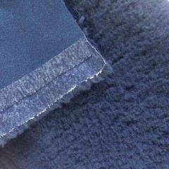 Faux Fur SHERPA FLEECE Sheepskin Fabric Material – FLUFFY NAVY